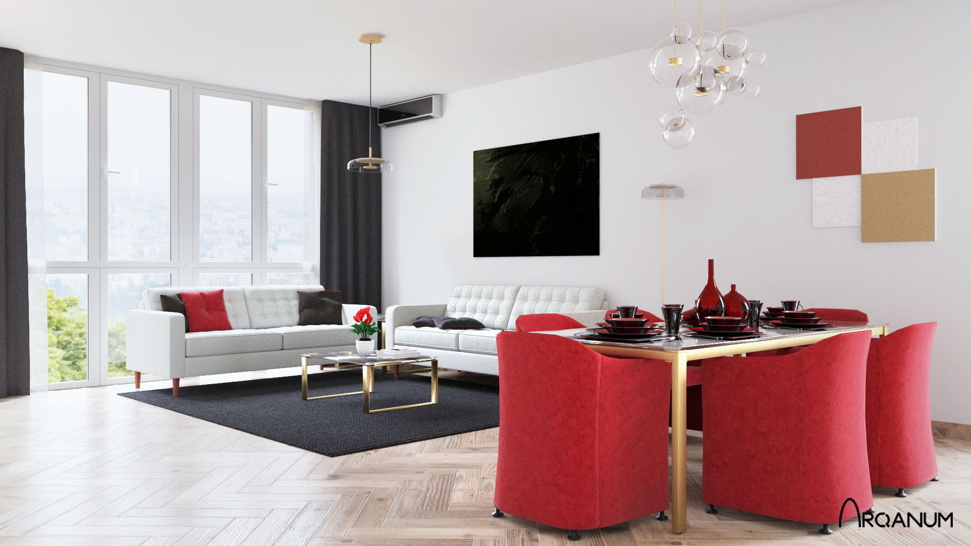 Edificio de viviendas en Sant Just Desvern, salón